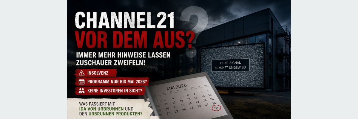 Channel21 vor dem Aus? Immer mehr Hinweise lassen Zuschauer am Fortbestand zweifeln - Macht Channel21 dicht? Immer mehr Hinweise sorgen für Zweifel